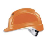 uvex Casque de sécurité Pheos – Taille 52–61 cm Orange, visière longue