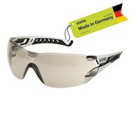 Uvex pheos nxt - Lunettes de protection de qualité supérieure - Intérieur anti-buée - Extérieur extrêmement résistant aux rayures et aux produits chimiques - Noir/blanc - Teinté - Taille unique