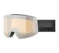 Uvex provoqe FM - lunettes de ski pour adults - Catégorie de filtre 2 - anti-buée - black matt dl/silver-cle - one size