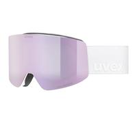 Uvex provoqe FM - lunettes de ski pour adults - Catégorie de filtre 3 - anti-buée - white matt dl/rose-clear - one size