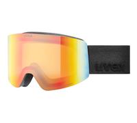 Uvex provoqe FM - lunettes de ski pour adults - Catégorie de filtre 2 - anti-buée - black matt dl/rainbow-cl - one size