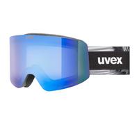 Uvex provoqe FM - lunettes de ski pour adults - Catégorie de filtre 2 - anti-buée - black matt dl/blue-clear - one size