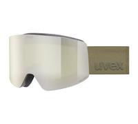 Uvex - Provoqe Mirror S2 - Masque de ski - black matt / mirror platin green