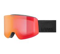 Uvex - Provoqe Mirror S2 - Masque de ski - black matt / mirror red