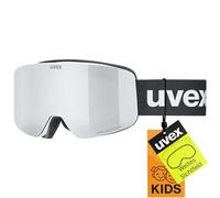 uvex pwdr FM, lunettes de ski, Enfant unisexe, white matt/silver-clear, one size