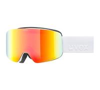Uvex pwdr FM - lunettes de ski pour enfants - Catégorie de filtre 2 - anti-buée - white matt dl/rainbow-clear - one size