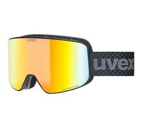 Uvex pyrit FM - lunettes de ski pour adults - Catégorie de filtre 3 - champ de vision élargi et anti-buée - black matt dl/red-clearS3 - one size