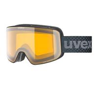 uvex pyrit LG - lunettes de ski pour adults - Catégorie de filtre 1 - champ de vision élargi et anti-buée - black matt dl/yellow-cl.S1 - one size