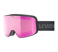 Uvex pyrit pro FM, lunettes de ski, Adulte unisexe, black matt/mirror ruby, one size