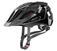 uvex Quatro - Casque de Bicyclette léger pour Adults - réglage de la Taille Individuel - visière réglable - All Black - 52-57 cm