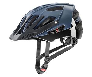 uvex Quatro CC - Casque de Bicyclette léger pour Adults - réglage de la Taille Individuel - visière réglable - Dusk Blue-Black Matt - 52-57 cm