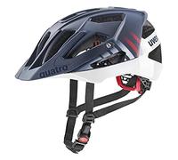 uvex Quatro CC - Casque de VTT sûr pour Hommes et Femmes - Réglage de la Taille Individuel - Visière Réglable - Deep Space - White Matt - 52-57 cm