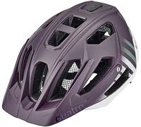 uvex Quatro CC - Casque VTT sûr pour Femmes et Hommes - Ajustement Individuel - visière réglable - Plum - White Matt - 56-61 cm