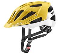 uvex Quatro CC - Casque VTT sûr pour Femmes et Hommes - Ajustement Individuel - visière réglable - sunbee-White - 52-57 cm