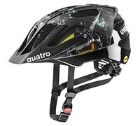 uvex Quatro CC MIPS - Casque de vélo sûr pour Hommes et Femmes - système MIPS - visière réglable - Black-Jade Matt - 52-57 cm