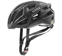 uvex Race 7 - Casque Performance sûr pour Hommes et Femmes - Réglage de la Taille Individuel - Protection Antichoc Supplémentaire - Black - 51-55 cm