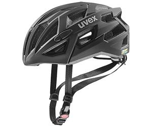 uvex Race 7 - Casque Performance sûr pour Hommes et Femmes - Réglage de la Taille Individuel - Protection Antichoc Supplémentaire - Black - 56-61 cm