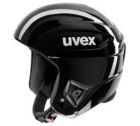 uvex Race + - Casque de Ski pour Hommes et Femmes - Ventilation Optimisée - à Compléter avec Une Mentonnière - All Black - 58-59 cm