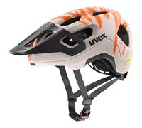 uvex React jr. MIPS Bike Helmet for Kids - Warm Grey-Orange matt/52-56 cm