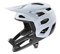 uvex Revolt - Casque de VTT Extrêmement Léger pour Hommes et Femmes - Réglage de la Taille Individuel - Mentonnière Amovible - Cloud-Black Matt - 57-61 cm