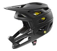uvex Revolt MIPS - Casque de VTT Extrêmement Léger pour Hommes et Femmes - Système MIPS - Réglage de la Taille Individuel - All Black Matt - 52-57 cm