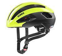 uvex Rise CC - Casque Performance sûr pour Hommes et Femmes - Réglage de la Taille Individuel - Ventilation Optimisée - Neon Yellow-Black - 52-56 cm