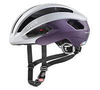 uvex Rise CC Women's Edition - Casque Performance sûr pour Femmes - Réglage de la Taille Individuel - Ventilation Optimisée - Silver - Plum Matt - 56-59 cm