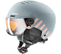 UVEX ROCKET JUNIOR VISOR casque de ski enfant mat rhino blush 51-55cm