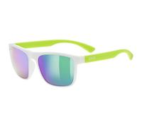 uvex rookie, lunettes de sport, Enfant unisexe, white-lime mat, one size