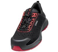 uvex S1 PL PUR W11 6802244 Chaussures basses de sécurité S1PL Pointure (EU): 44 noir, rouge 1 paire(s)