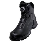 uvex S3L BOA PU/GU W12 6536339 Chaussures montantes de sécurité S3L Pointure (EU): 39 noir 1 paire(s)