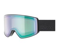 Uvex - Scenic Mirror S2 Polarized - Masque de ski - black matt / mirror green