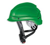 uvex Schutzhelm pheos alpine Multifunktionshelm Bergsteigerhelm Arbeitshelm Sporthelm Kletterhelm Bauhelm EN397 u. EN12492 Farbe:grün