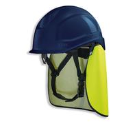 UVEX Schutzhelm pheos S-KR IES - Casque de sécurité avec protection de nuque - Set avec promotion BG Bau - EN 397 couleur:bleu