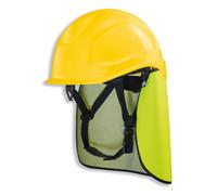 UVEX Schutzhelm pheos S-KR IES - Casque de sécurité avec protection de nuque - Set avec promotion BG Bau - EN 397 Couleur:jaune