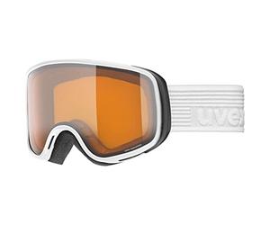 uvex scribble LG, lunettes de ski, Enfant unisexe, white/lasergold-clear, one size