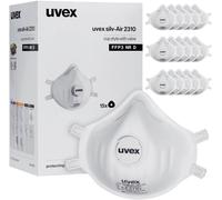 uvex silv-Air classic 2310 8762310 Masque anti poussières fines avec soupape FFP3 D 15 pc(s) EN 149:2001 + A1:2009 DIN 149:2001 + A1:2009