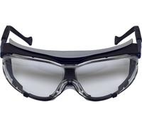 Uvex 9175/260 monture bleue, lentille transparente vue de dessus