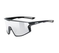 uvex skyryse - lunettes de sport pour adults - forte protection contre les UV - protection à 100% contre les UVA, UVB et UVC - black matt/silver mirror - one size