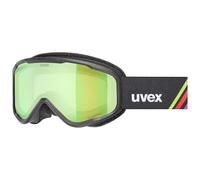 Uvex speedy nova FM, lunettes de ski, Enfant unisexe, black matt/mirror green, one size