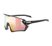 uvex Sportstyle 231 2,0 V - Lunettes de Sport pour Hommes et Femmes - à Teinte Variable - Anti-Buée - Black Matt/Litered - One Size