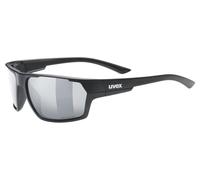 uvex Lunettes de sport Sportstyle 233 P – Polarisées miroir – Black Matt/Silver