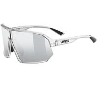 uvex sportstyle 237 - lunettes de sport pour adults - forte protection contre les UV - confort et maintien parfait sans points de pression - clear/mir.silver - one size