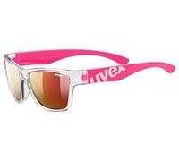 uvex Sportstyle 508 - Lunettes de Soleil pour Enfants - Effet Miroir - Bandeau Compris - Clear Pink/Red - One Size
