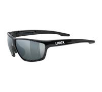 uvex sportstyle 706 - lunettes de sport pour hommes et femmes - effet miroir - champ de vision sans buée - black/silver - one size