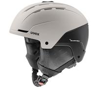 uvex Stance - Casque de Ski Solide pour Adults - réglage de la Taille Individuel - Ventilation optimisée - Warm Grey-Black Matt - 58-62 cm