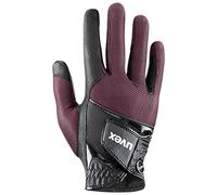 uvex Sumair - Gants d’équitation Flexibles pour Hommes et Femmes - Durable - Ventilation Optimale - Black-Burgundy - 9