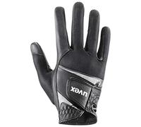 uvex Sumair - Gants d’équitation Flexibles pour Hommes et Femmes - Durable - Ventilation Optimale - Black-Silver - 10