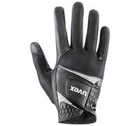 Uvex Sumair - Gants d’équitation Flexibles pour Hommes et Femmes - Durable - Ventilation Optimale - Black-Silver - 8