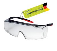 Uvex Super F OTG Lunettes de protection pour porteurs de lunettes - Surlunettes - Intérieur anti-buée, extérieur extrêmement résistant aux rayures et aux produits chimiques